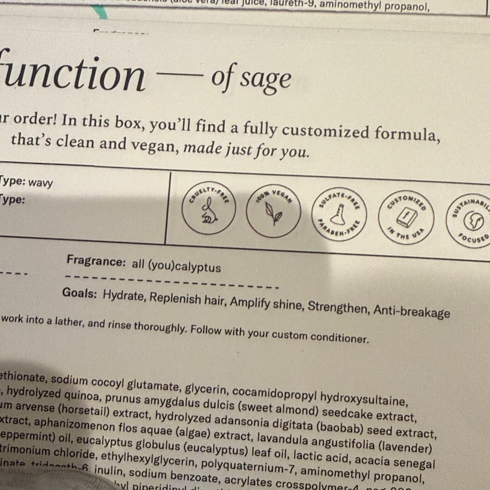 Custom hair Set function of beauty strength and hydrate for wavy hair - Picture 3 of 4